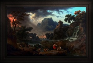 A Mountain Landscape with an Approaching Storm by Claude Joseph Vernet Fine Art Old Masters Reproduction